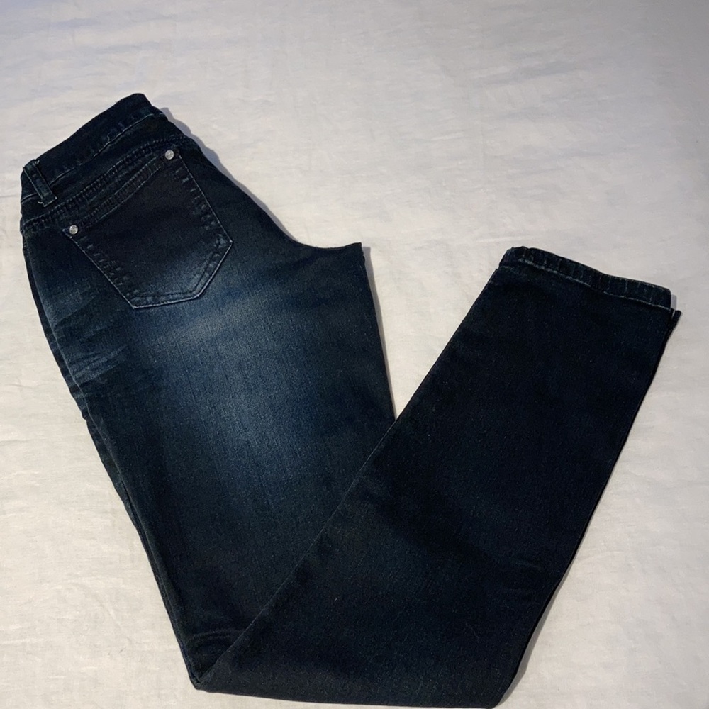 T Five dark denim jeans with blings size 7